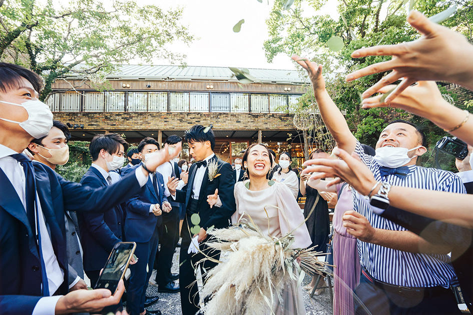 退場はリーフシャワーで！