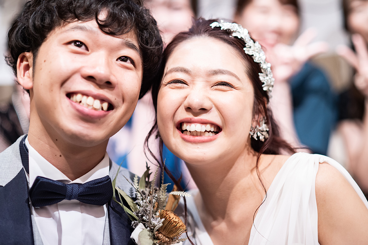 歓談中は、ゲストと写真撮影を楽しまれて いました