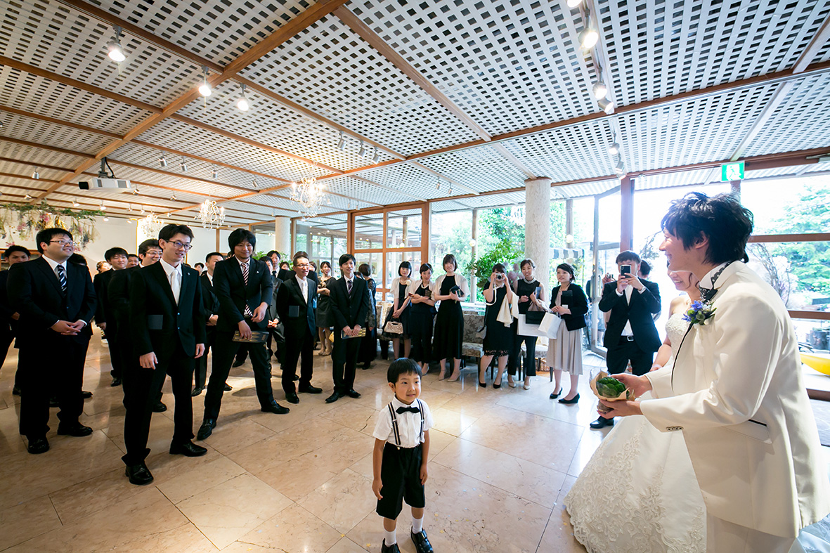 新婦様に続いて、新郎様からも幸せの おすそわけ♡