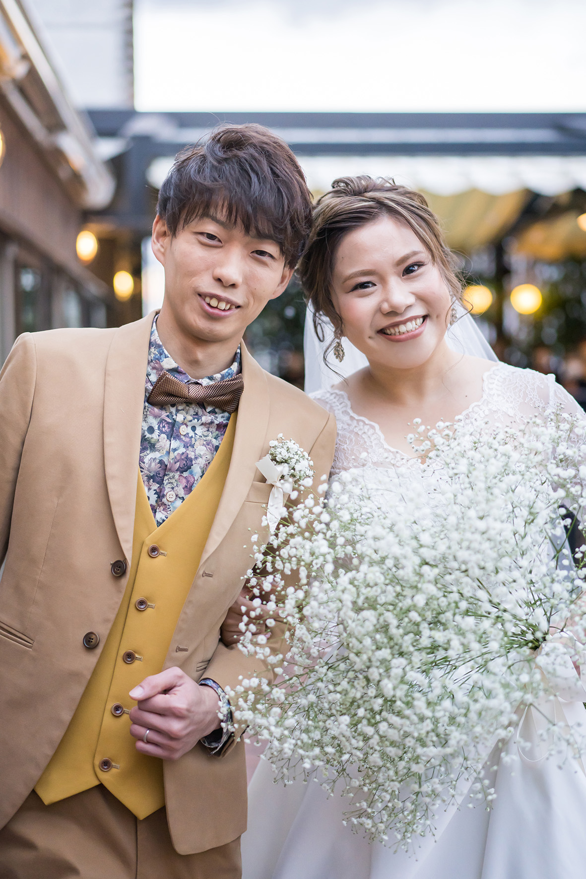 新郎新婦様からメッセージ この度は本当に、ありがとうございました。 結婚式はノビアノビオでしたいと決めていた私たち。 支配人の酒巻さんに、初めて会場案内していただき、その場で式を予約したのが昨日のことのようです。 コロナ禍で大変な中でも私たちらしく式がしたいと、親族だけの式を選びました。 いつでも私たちに合わせて、打ち合わせを進めていただけて、寄り添ってもらえて感謝の気持ちで溢れています。 自分たちらしく、親族だけの、笑あり涙ありの温かい式が叶いました。私たちに喜びと感動を与えてくれた、素敵なプランナーの千葉さん、支配人の酒巻さん、ノビアノビオの皆さんが大好きです。本当に幸せな時間になりました！！ありがとうございました！