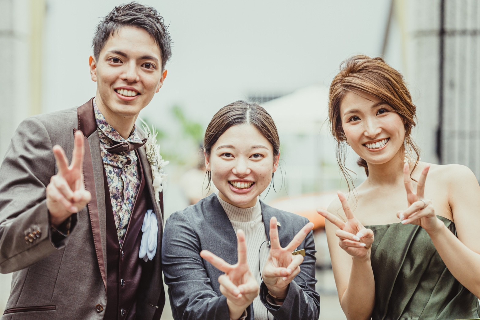 新郎新婦　プランナー　記念写真