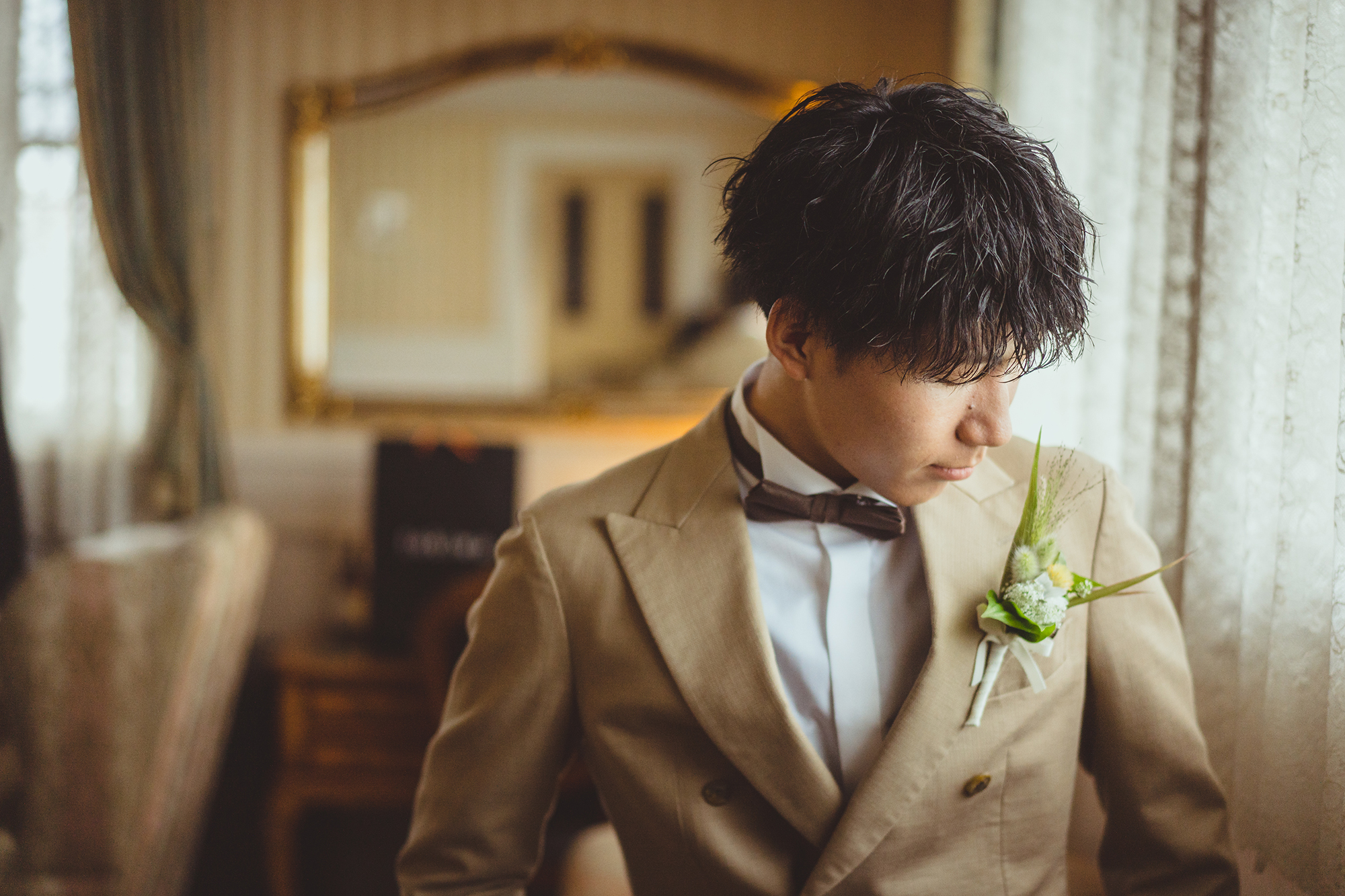 新郎　お支度