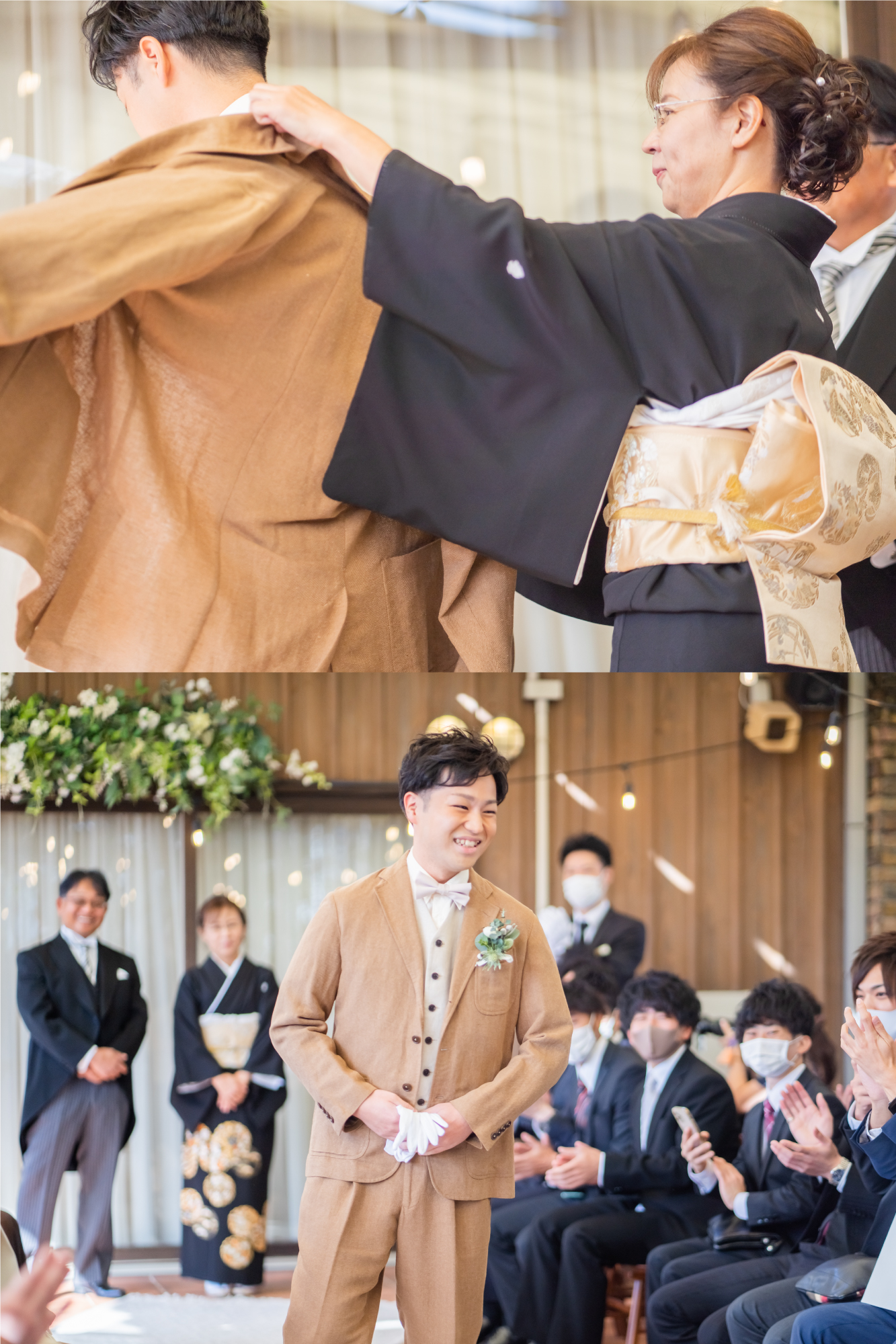 挙式　新郎入場　ジャケットセレモニー
