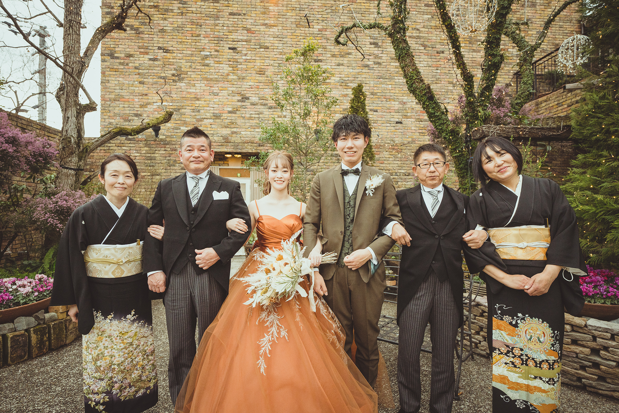 新郎新婦　ご家族写真