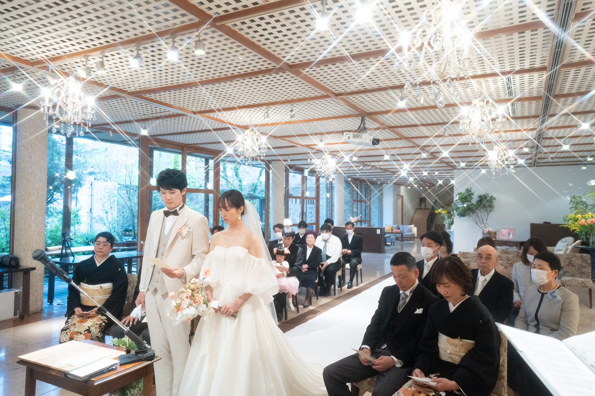 ノビアノビオ　館内挙式　キリスト教式