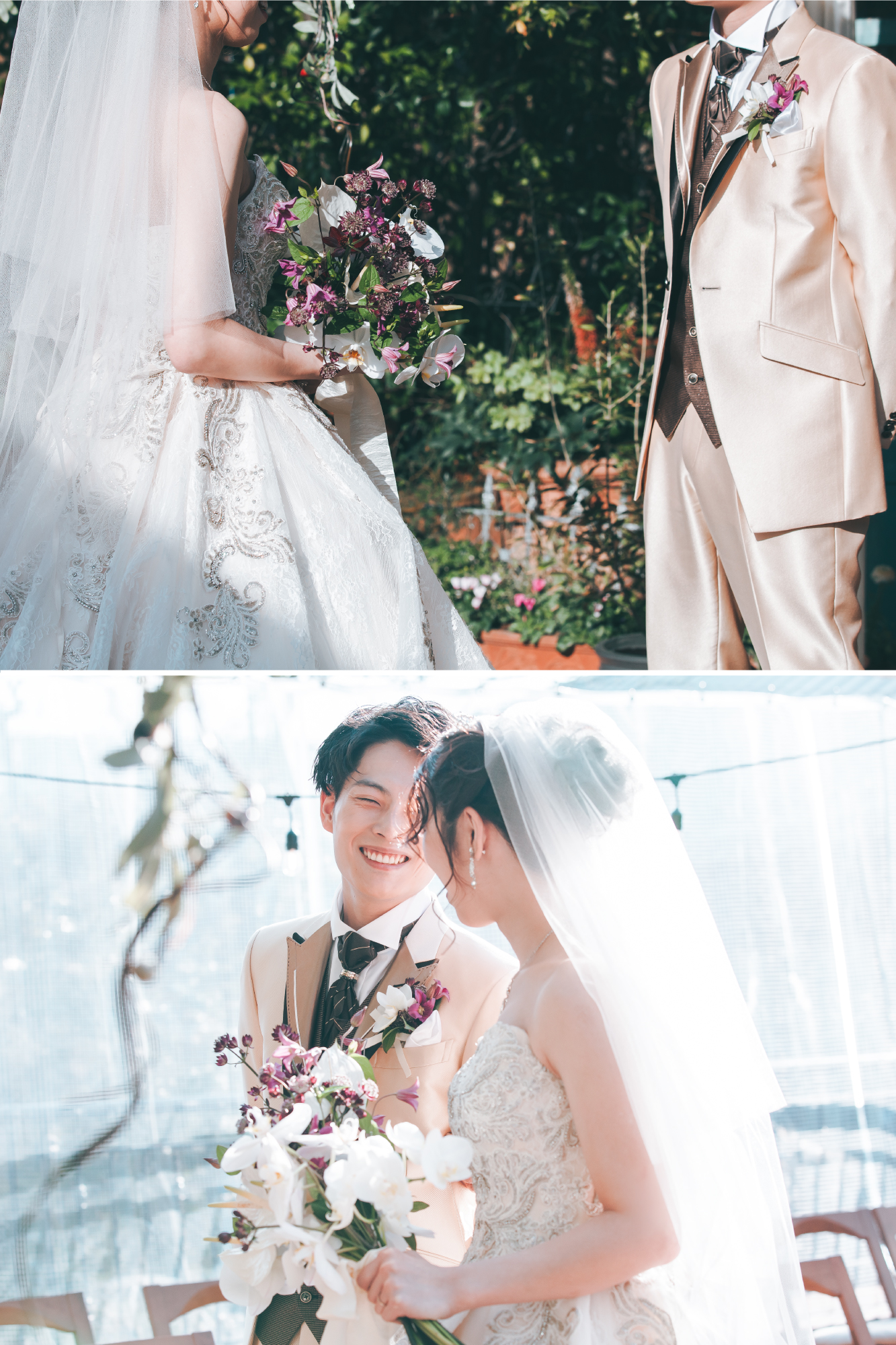 新郎新婦　記念撮影