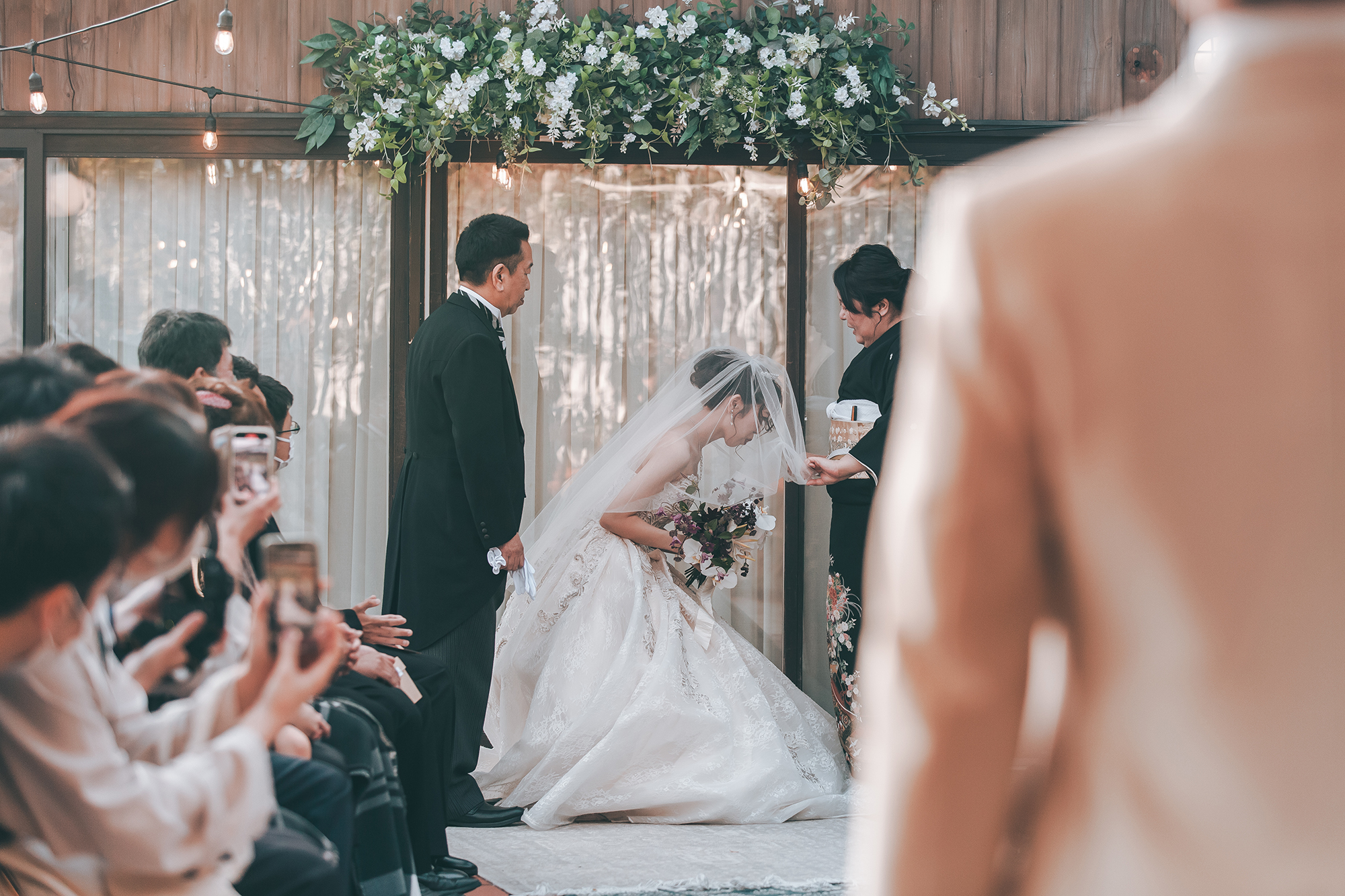 新婦　ベールダウン