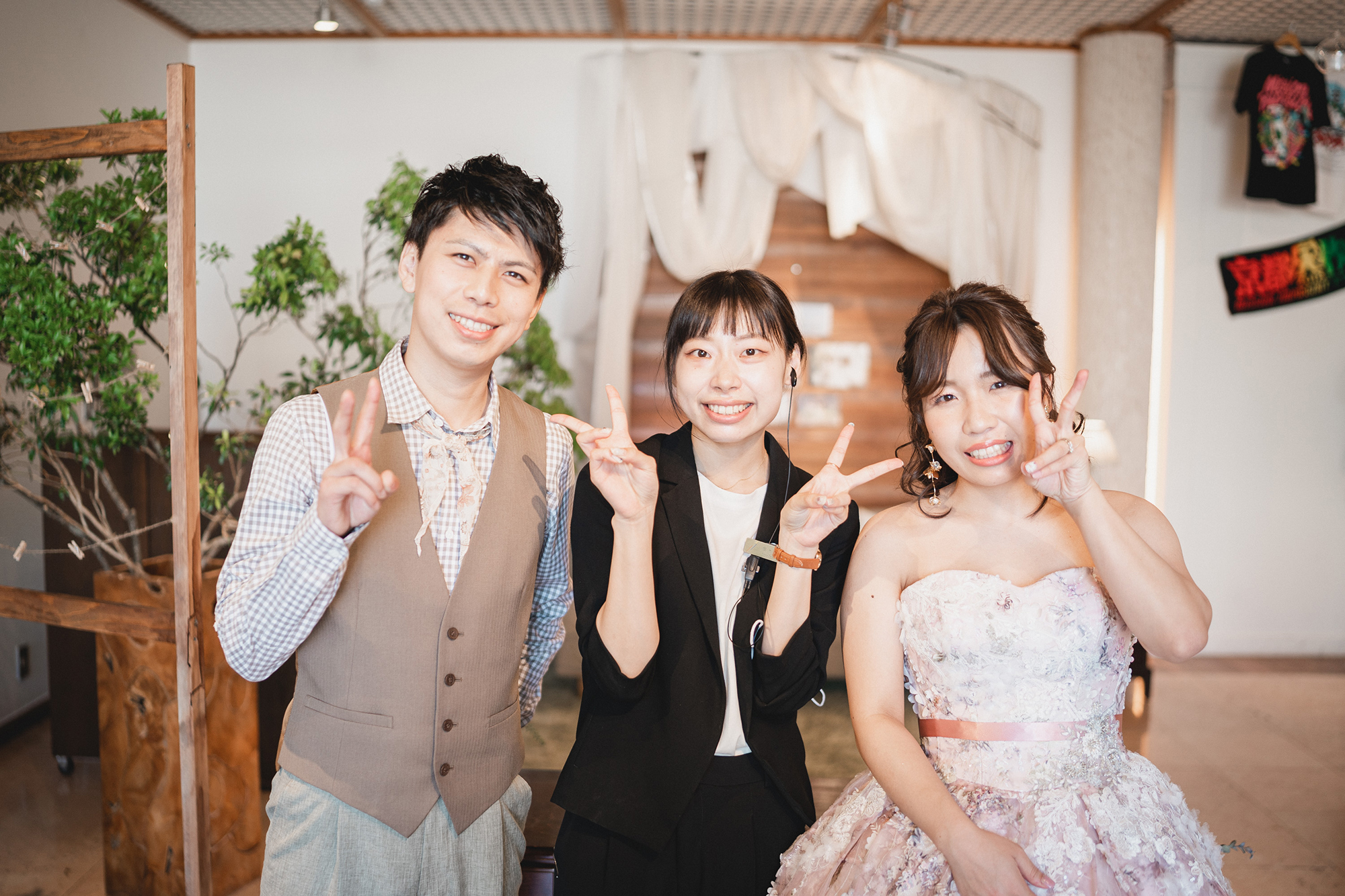 新郎新婦　プランナー　記念撮影