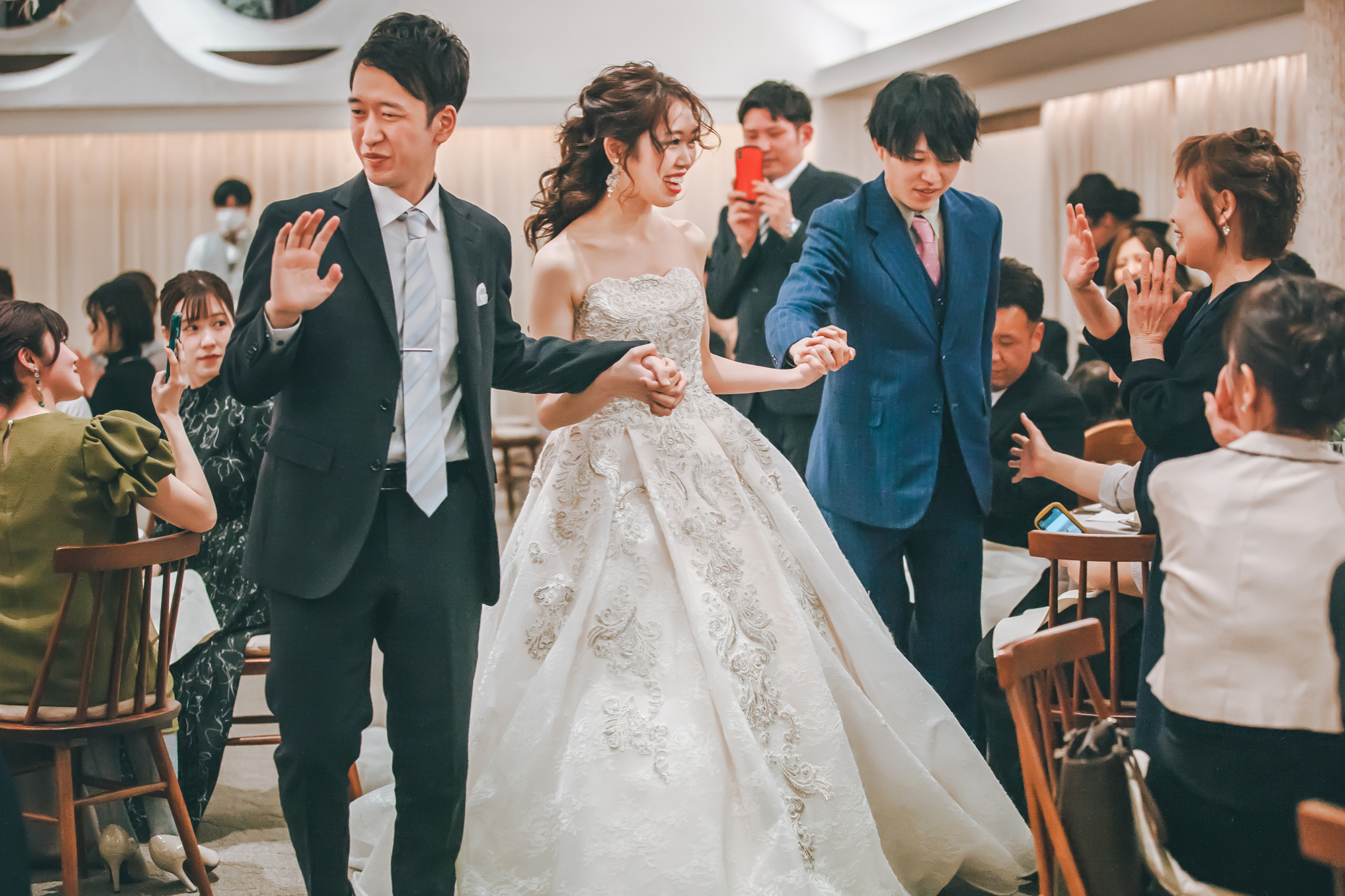 新婦　ゲスト　退場