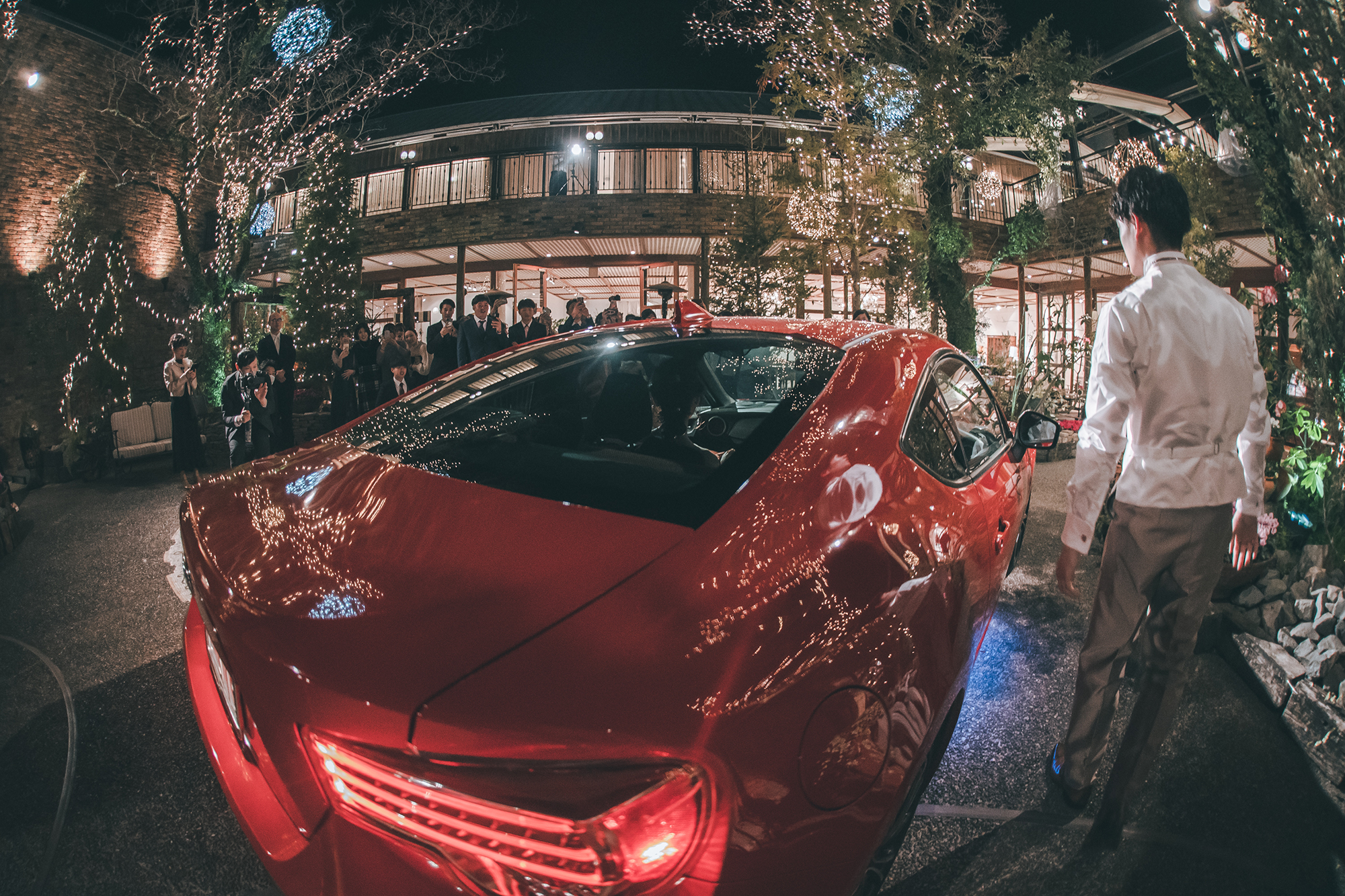 披露宴演出　車入場