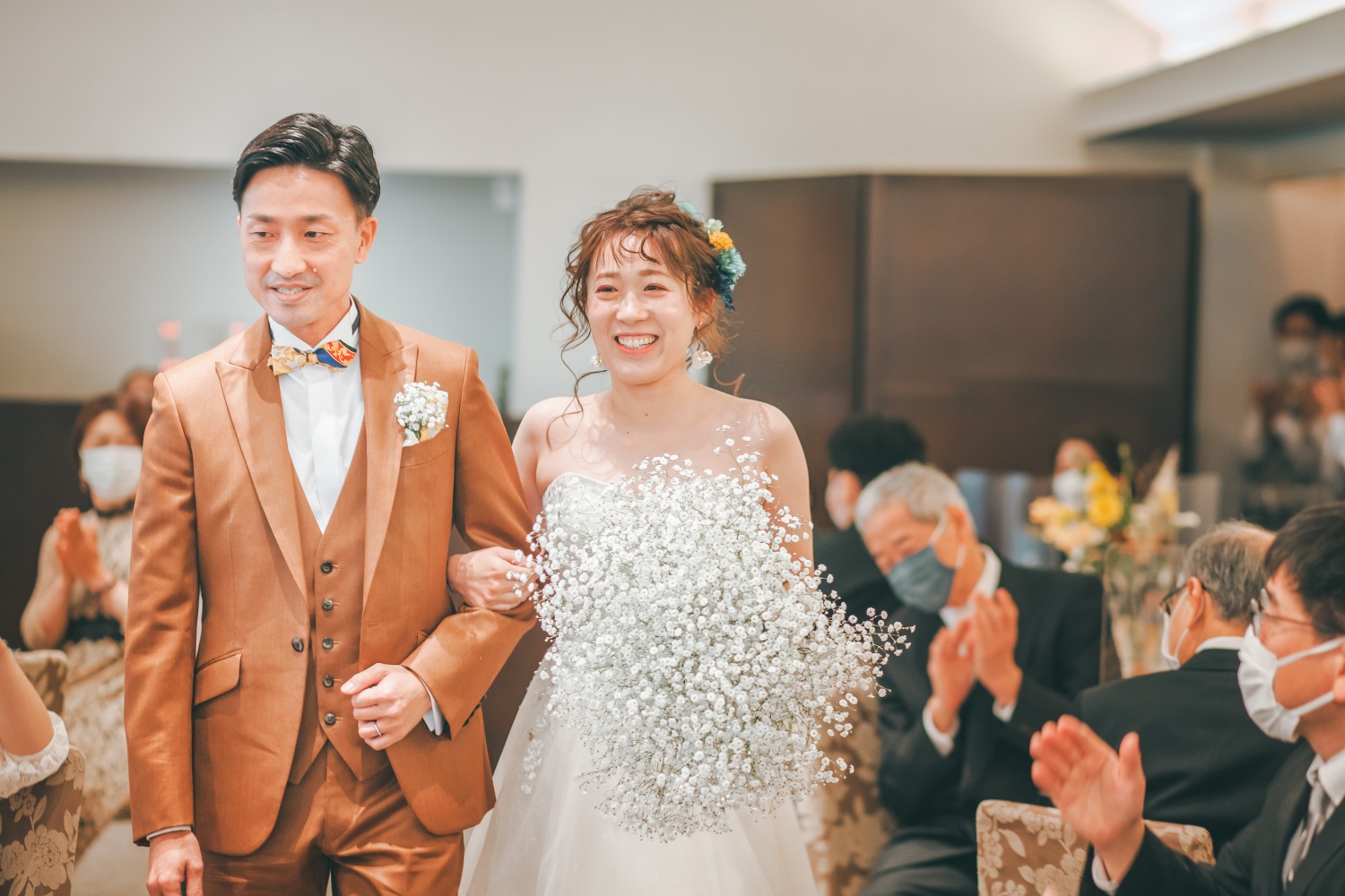披露宴入場　新郎新婦コーディネート