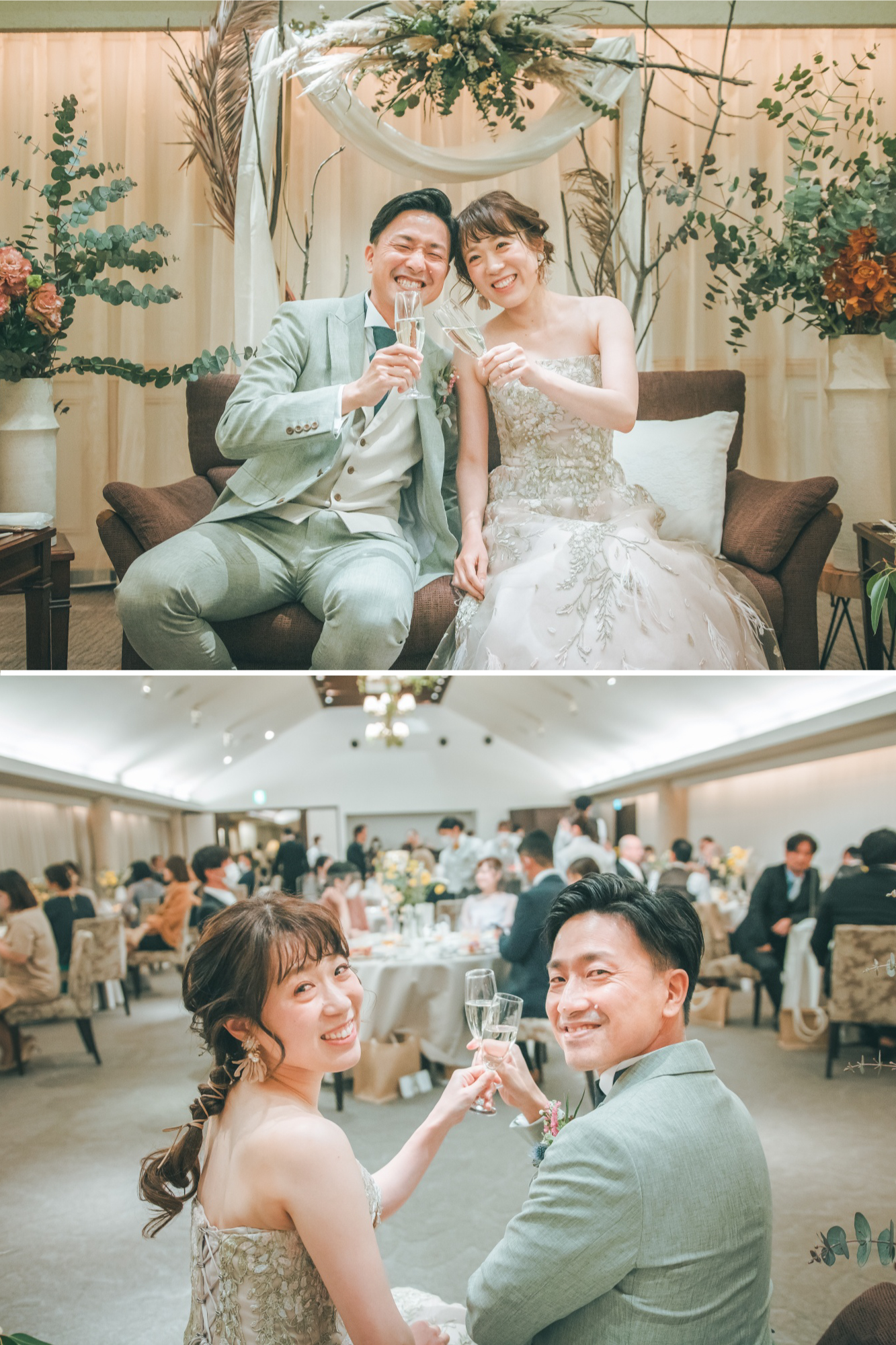 新郎新婦　高砂席