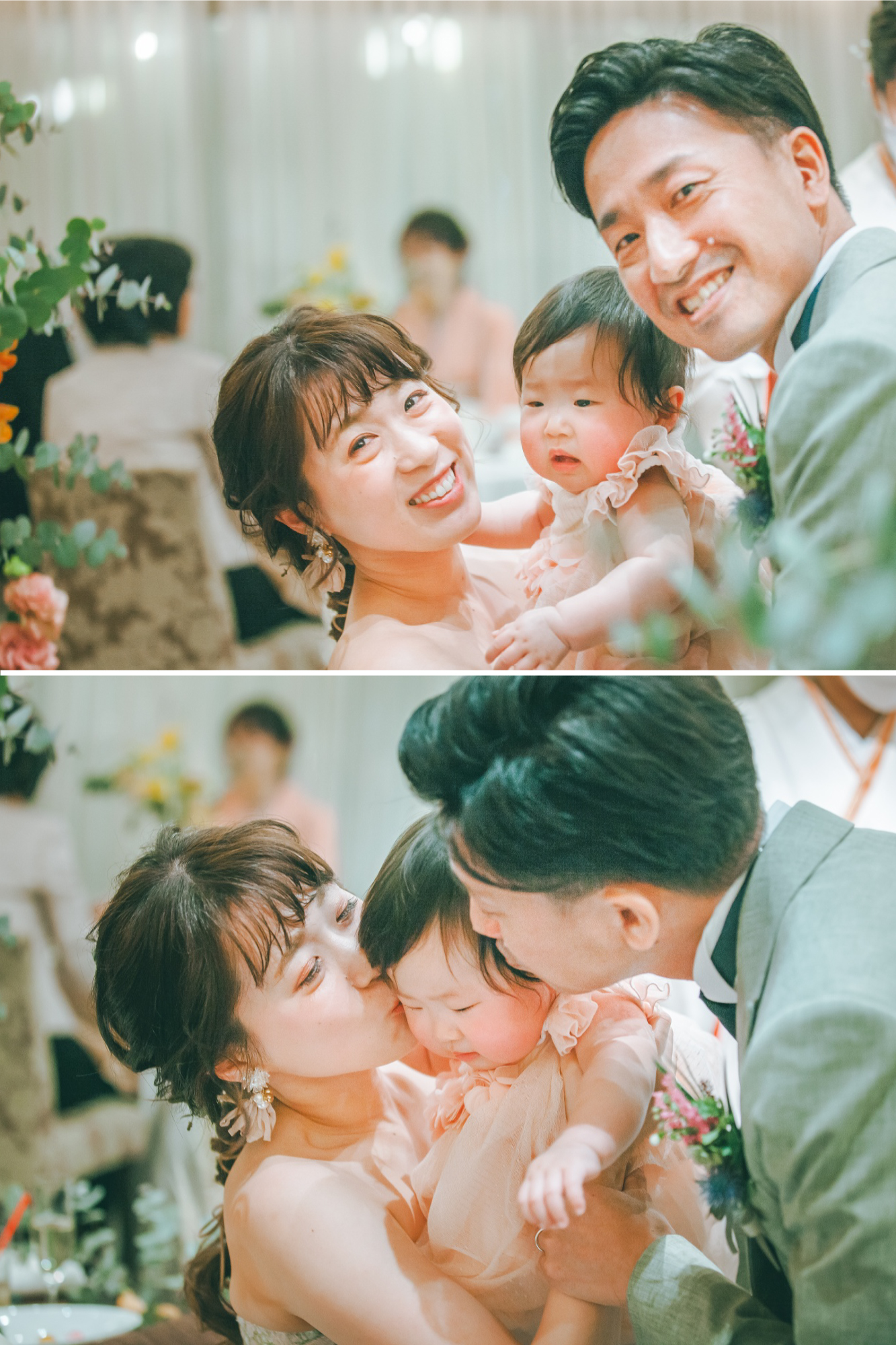 新郎新婦　お子様　パパママ婚