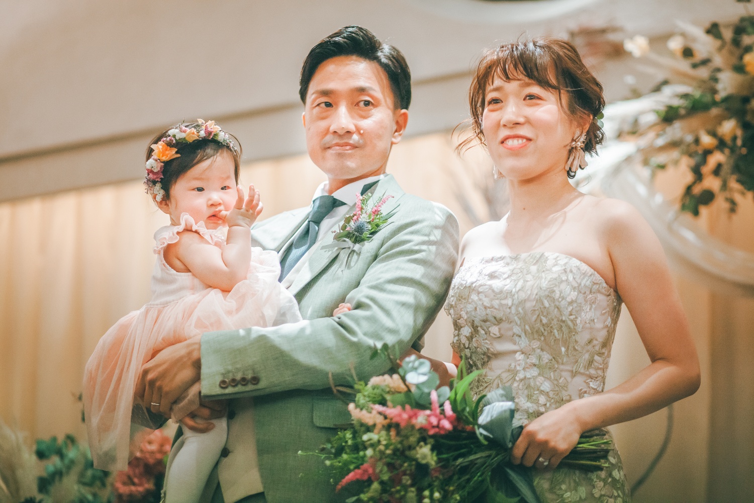 新郎新婦　お子様　お色直し入場