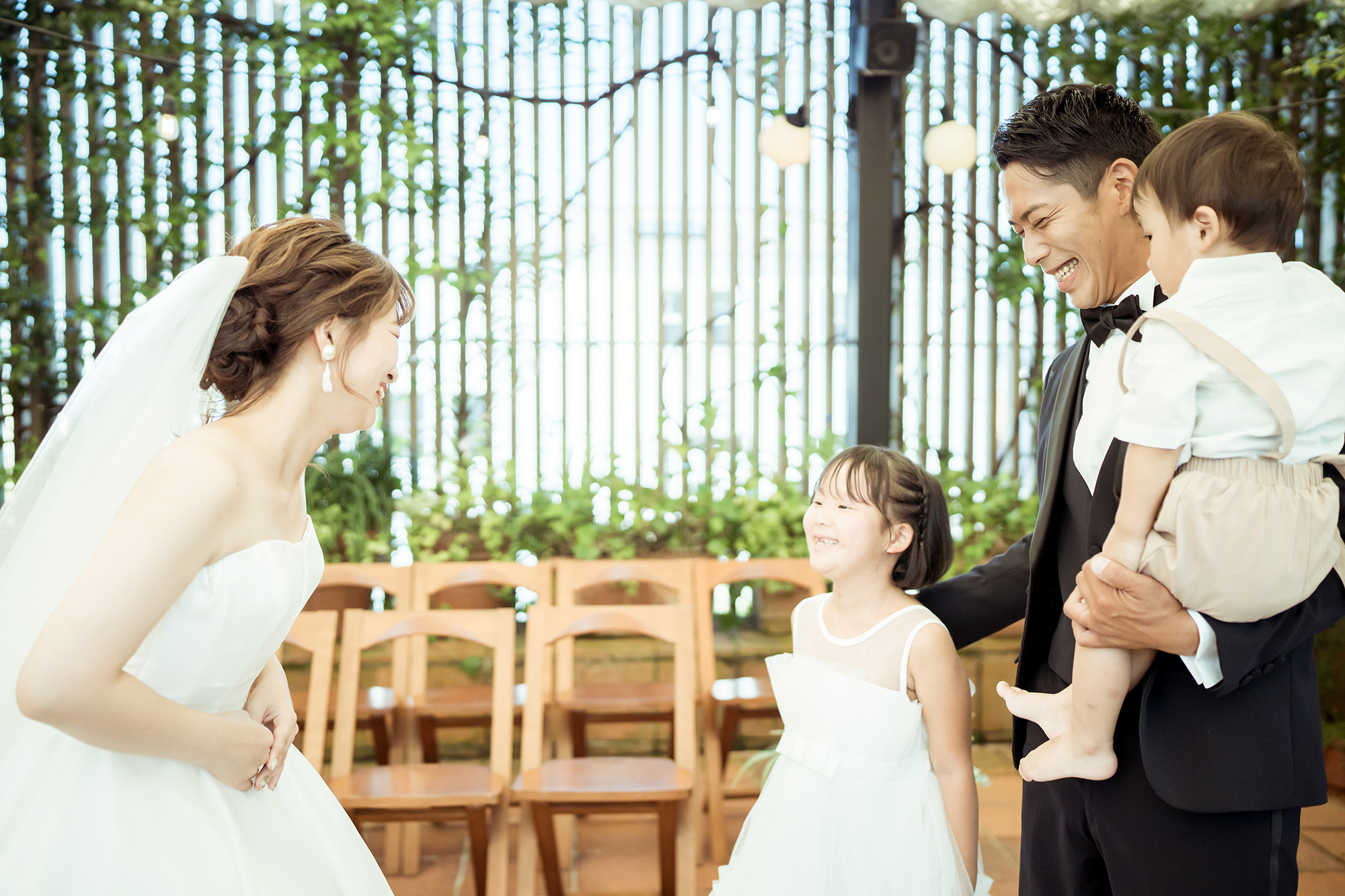 新郎新婦　ファミリー婚